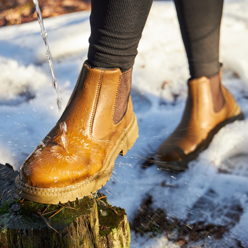 Herren Chelsea Boots Bequem Schlüpfen Leder