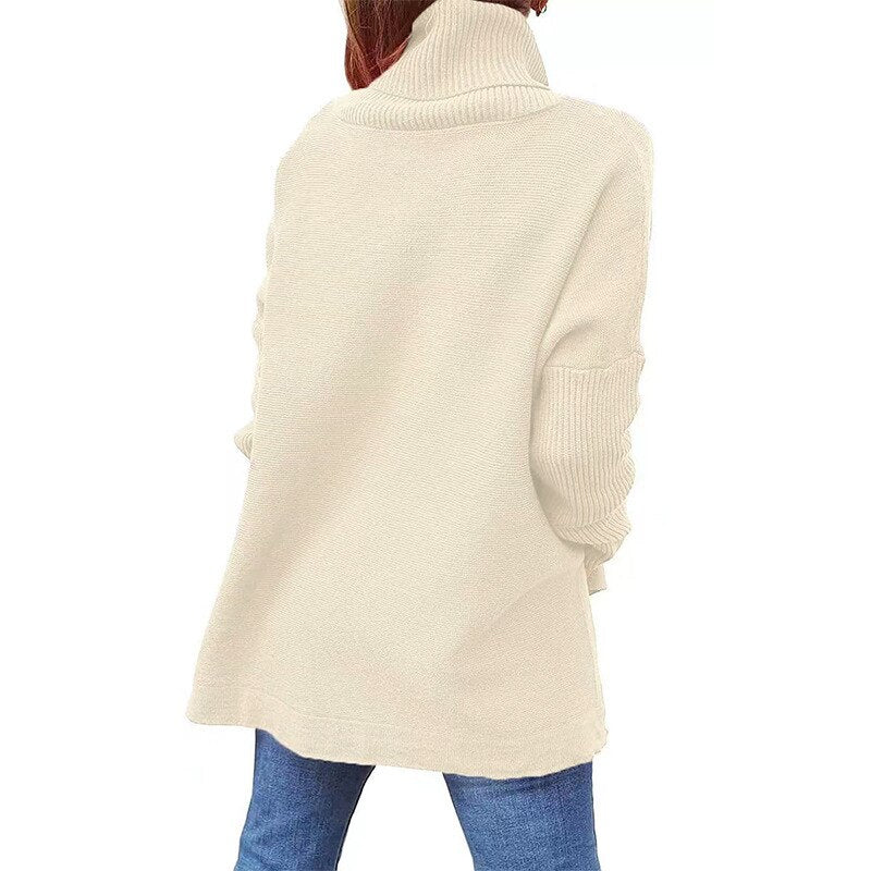 Damenschal Rollkragen Pullover Bequem Herbst - BerlinGlamour