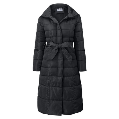 Damen Pufferjacke Elegante Umlegekragen Knopf