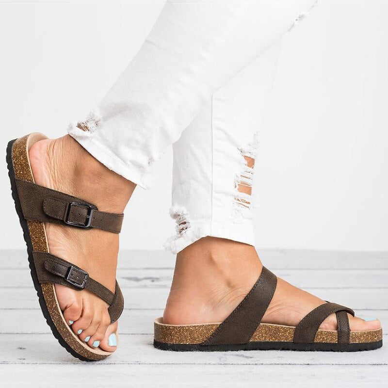 Orthopädische Sandalen Römischer Stil Komfortabel - BerlinGlamour
