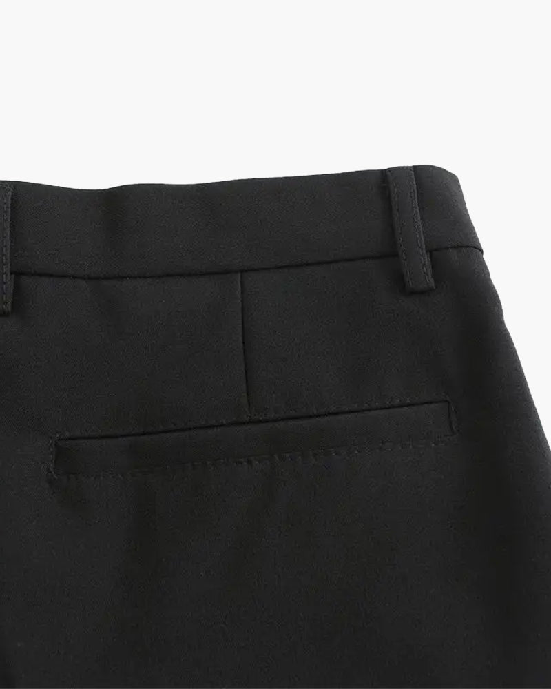 Schmale Businesshose Slim Fit Hochtailliert