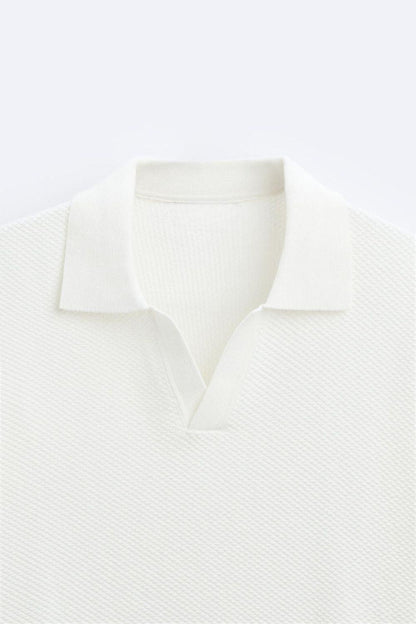 Elegantes Herren Poloshirt Weiß Klassisch