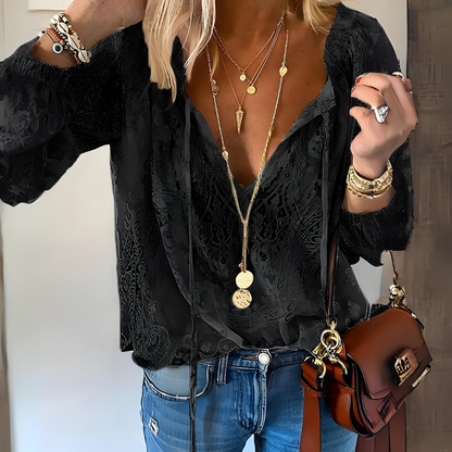 Boho Bluse für Frauen Gehäkelt Sommer