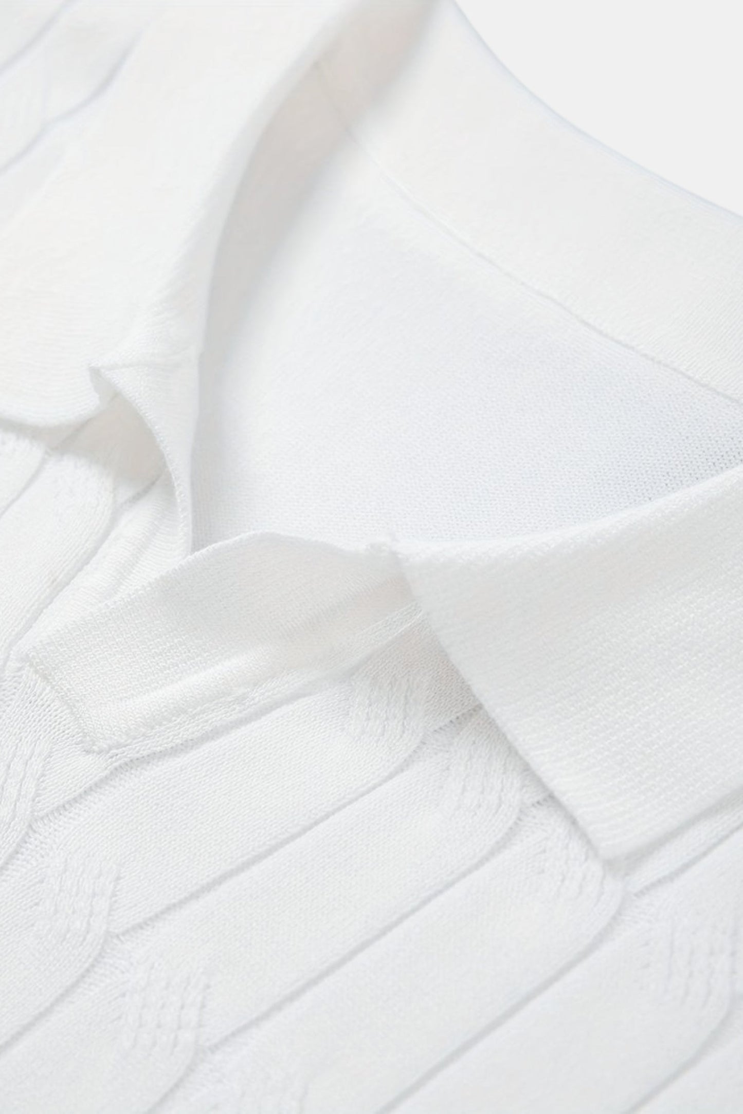 Klassisches Herren Polohemd Weiß Elegantes Design