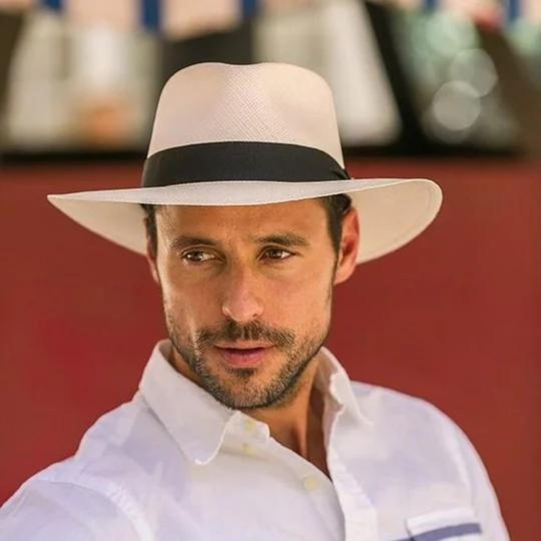 Herren Panama Hut Elegante Sommermütze
