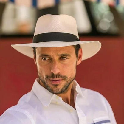 Herren Panama Hut Elegante Sommermütze
