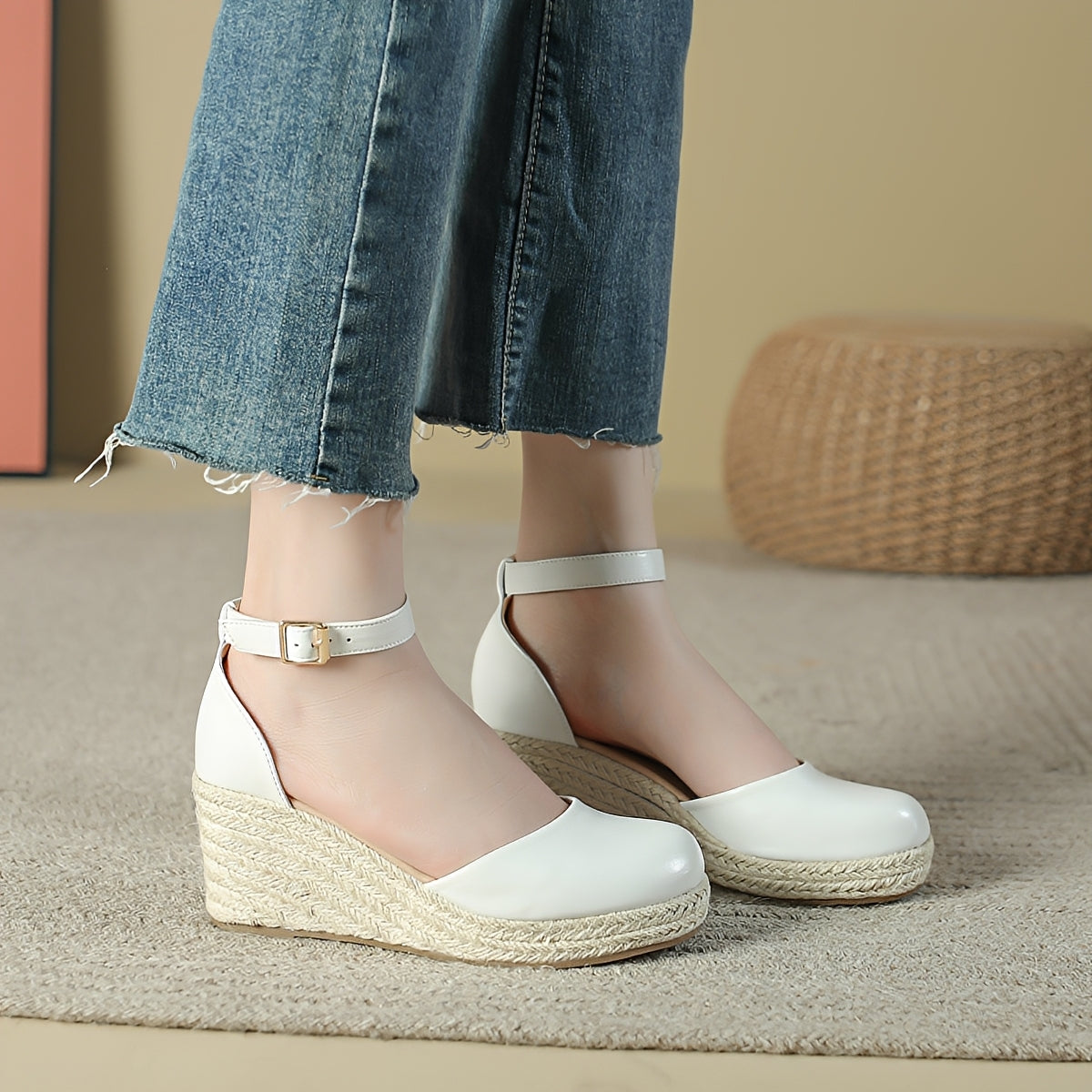 Damen Keilabsatz Schuhe Stilvoll Minnie Look - BerlinGlamour