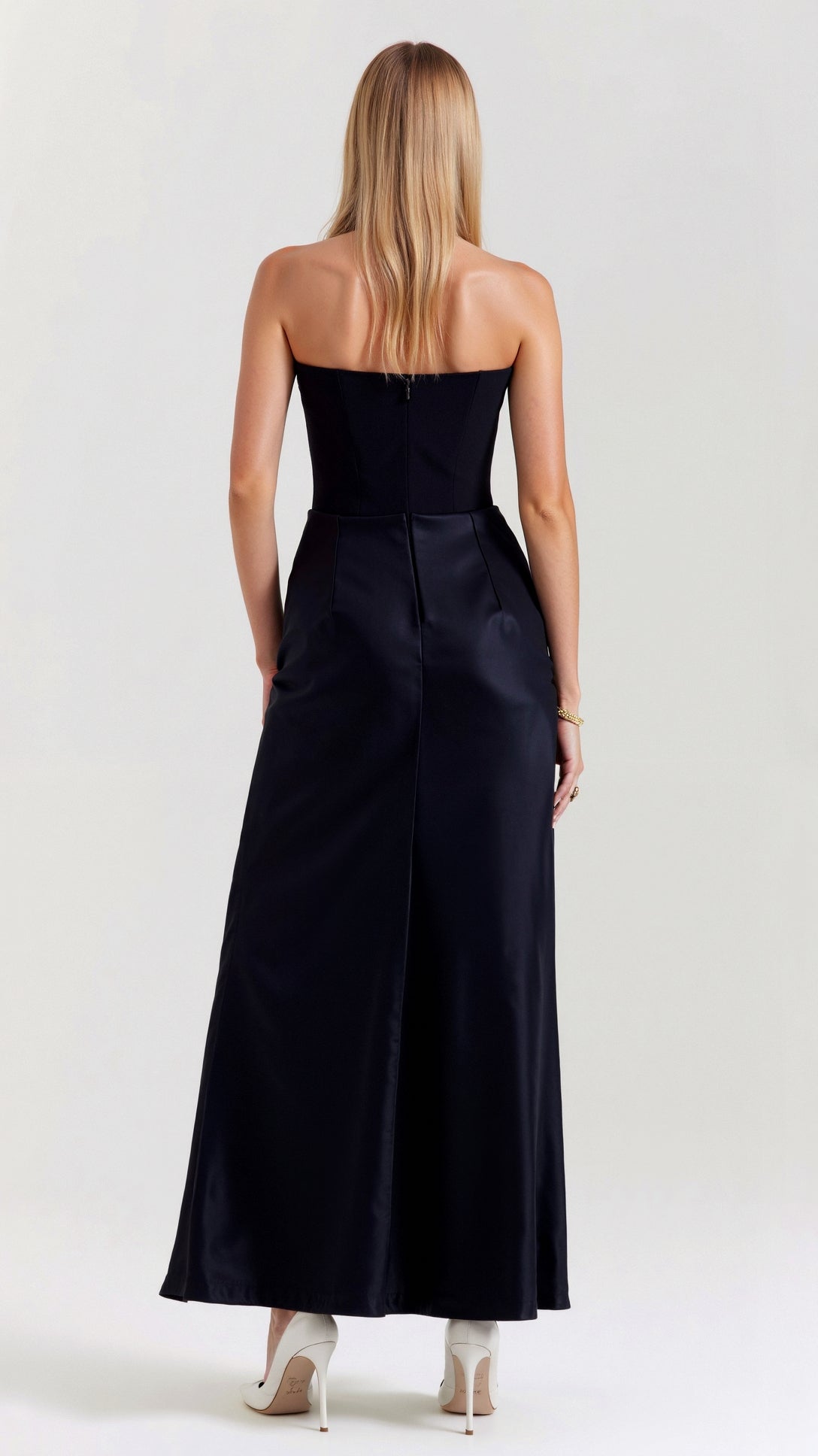 Elegantes Maxi Kleid Damen Hochzeitsgast Kleid Lang