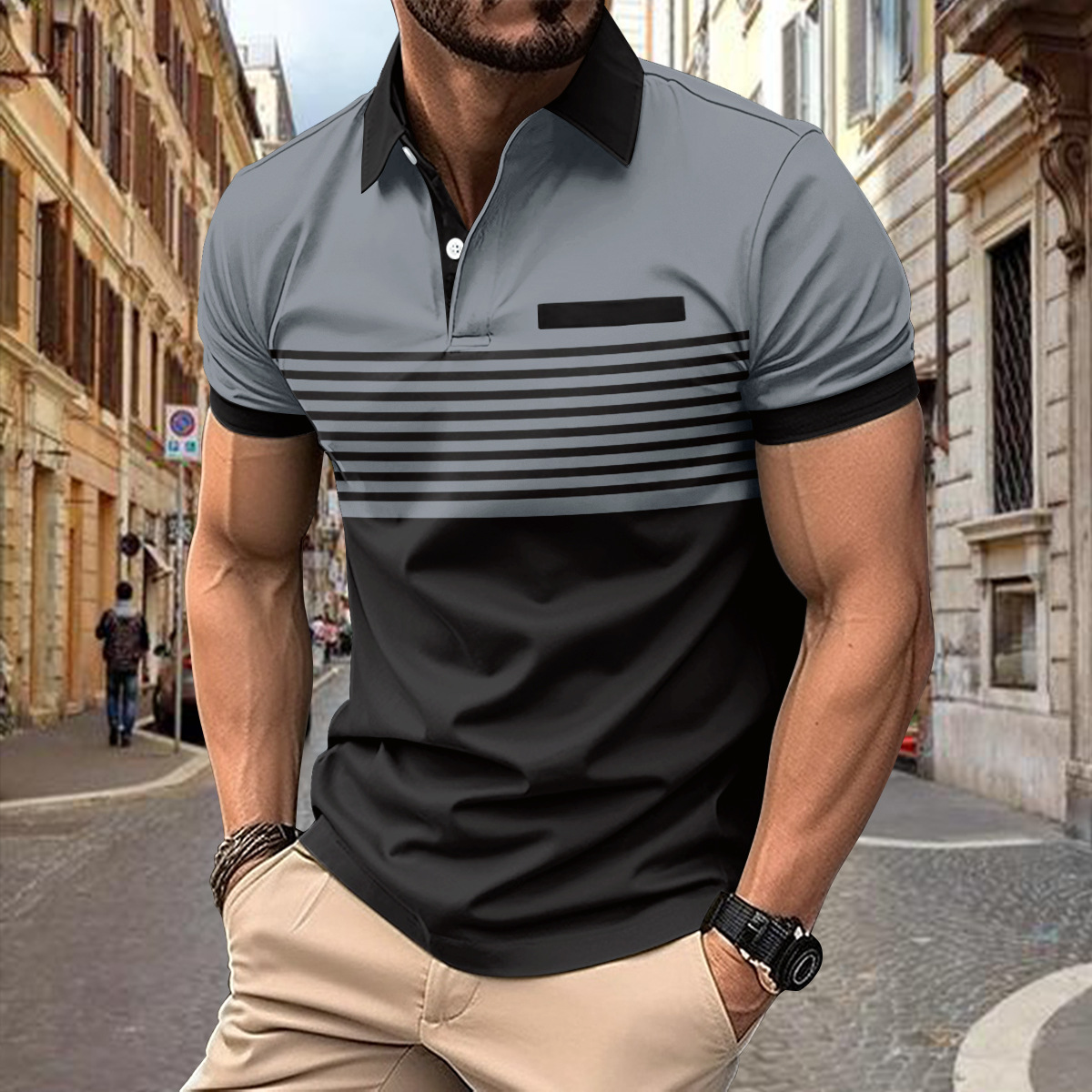 Herren Polo Shirt Sportlich Modern Elegant - BerlinGlamour