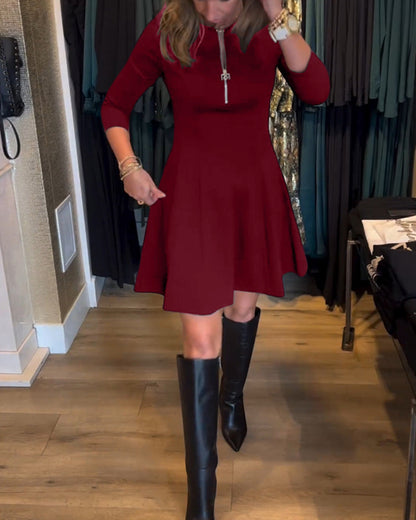 Elegantes Damenkleid mit Reißverschluss Modern