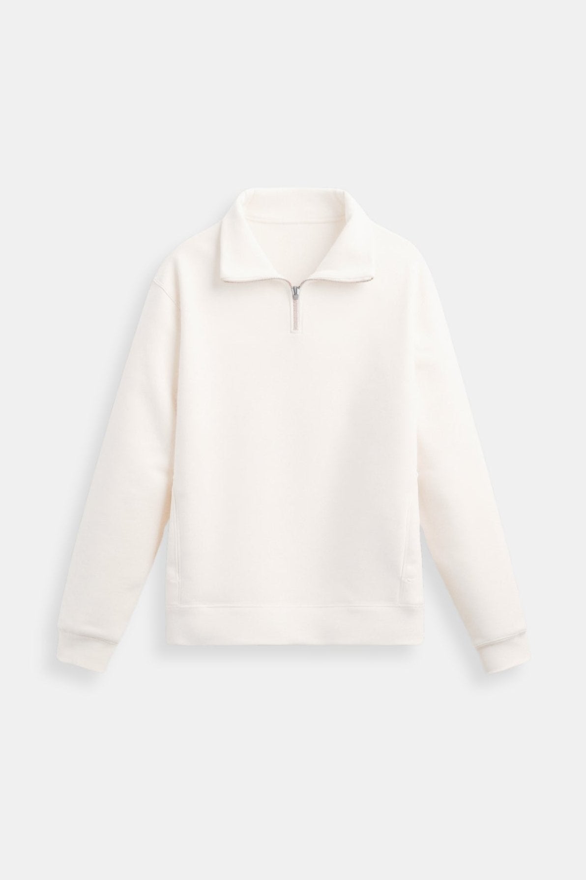 Wärmer Fleece Pullover Reißverschluss Modern - BerlinGlamour