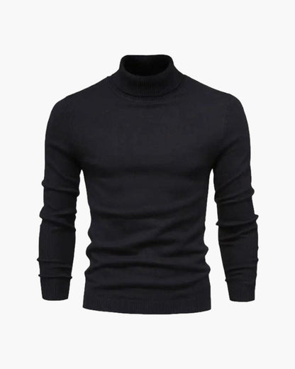 Herren Strickpullover Slim Fit Rollkragen Modern