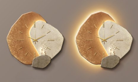 Skandinavische Wanduhr Modern Minimalistisch Weiss