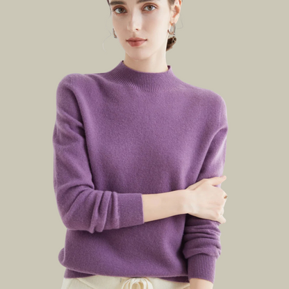 Damen Rollkragenpullover Merinowolle Warm Winter - BerlinGlamour