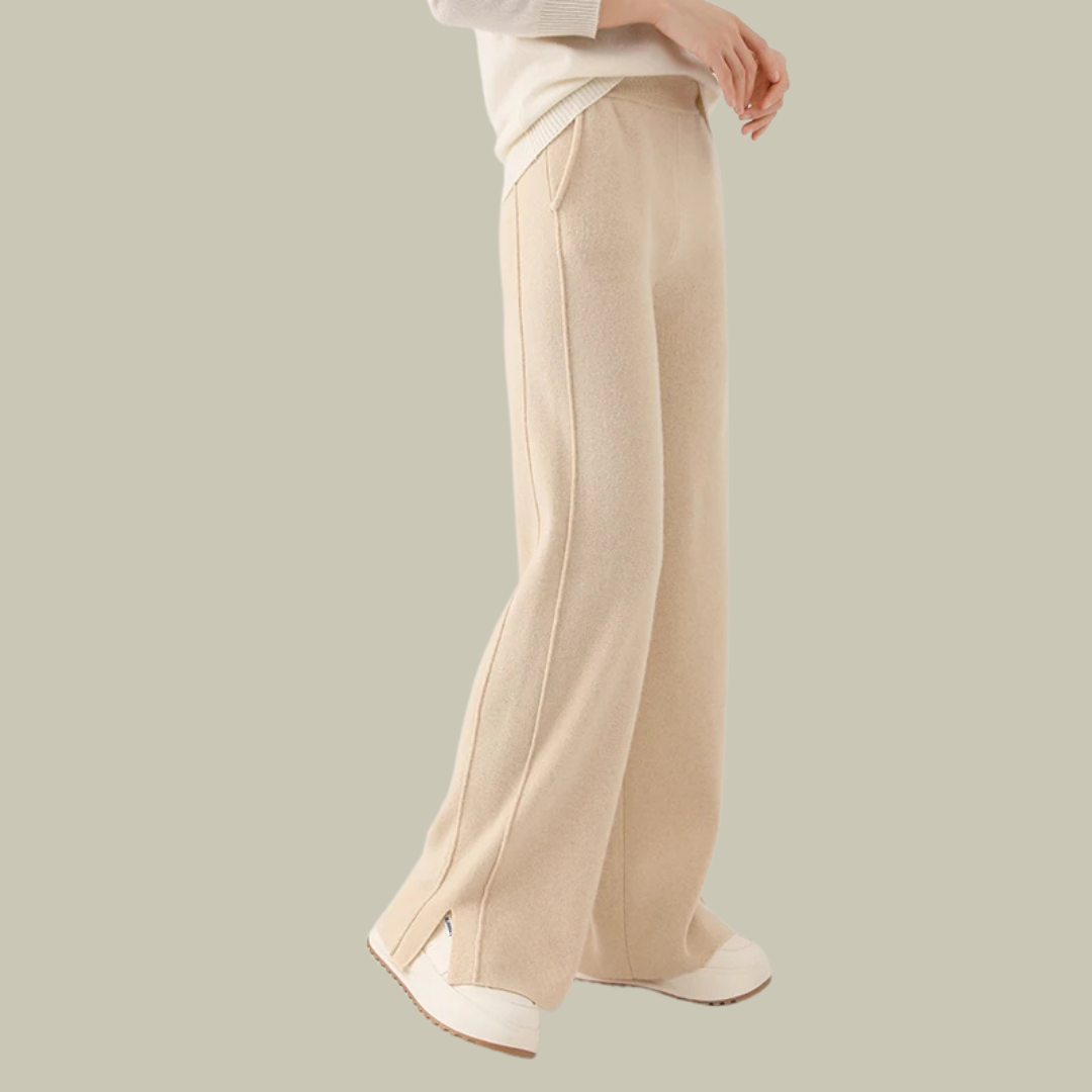 Bequeme Damen Strickhose Locker Geschnitten