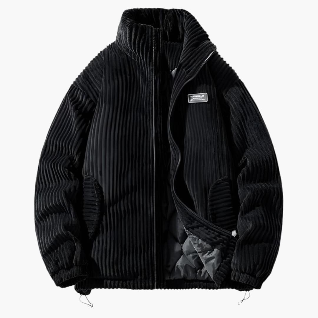 Herren Cordjacke Stilvoll Braun Modern