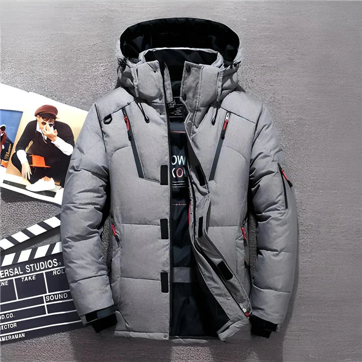 Luxuriöse Daunenjacke Berlin Style Warm