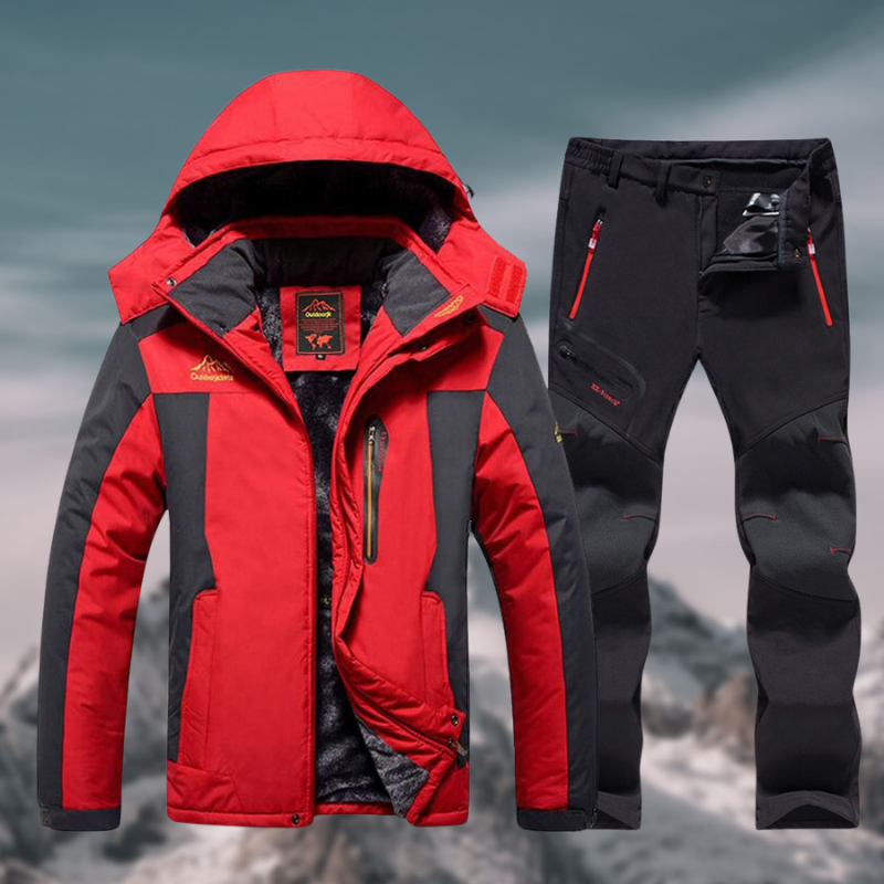 Wasserdichtes Herren Winter Set Funktionell Isoliert