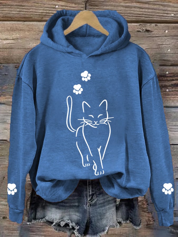 Cooler Katzen-Hoodie für Frauen von BerlinGlamour