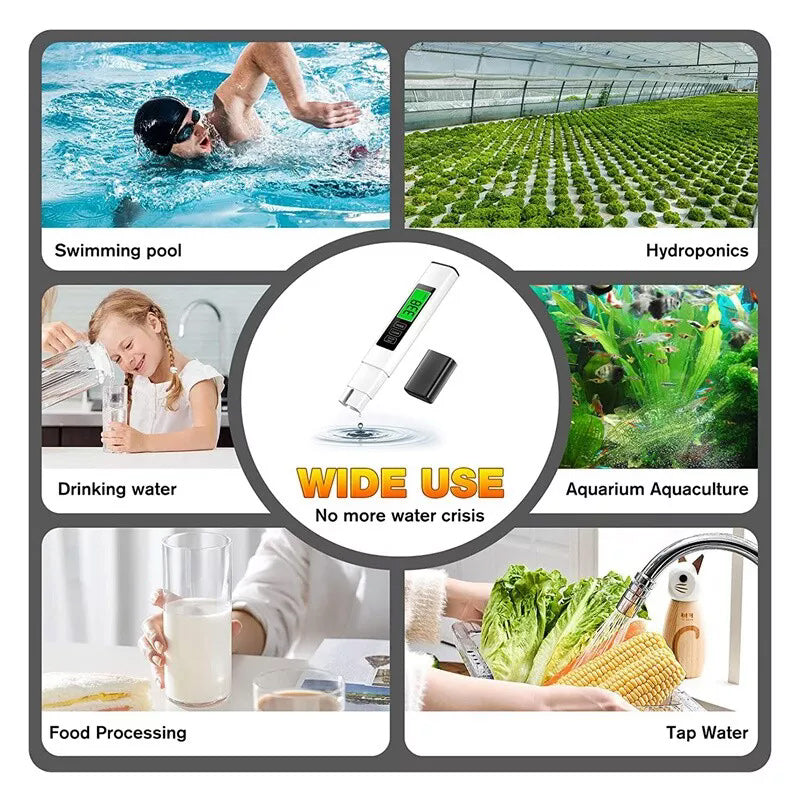 Wasser Tester 4 in 1 Digital TDS Messgerät Präzise
