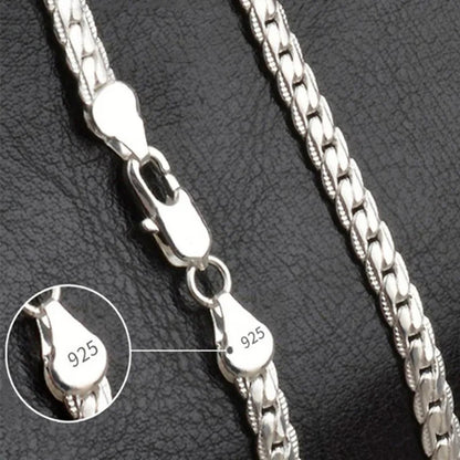 Sterling Silber Halskette Elegante Damenkette - BerlinGlamour