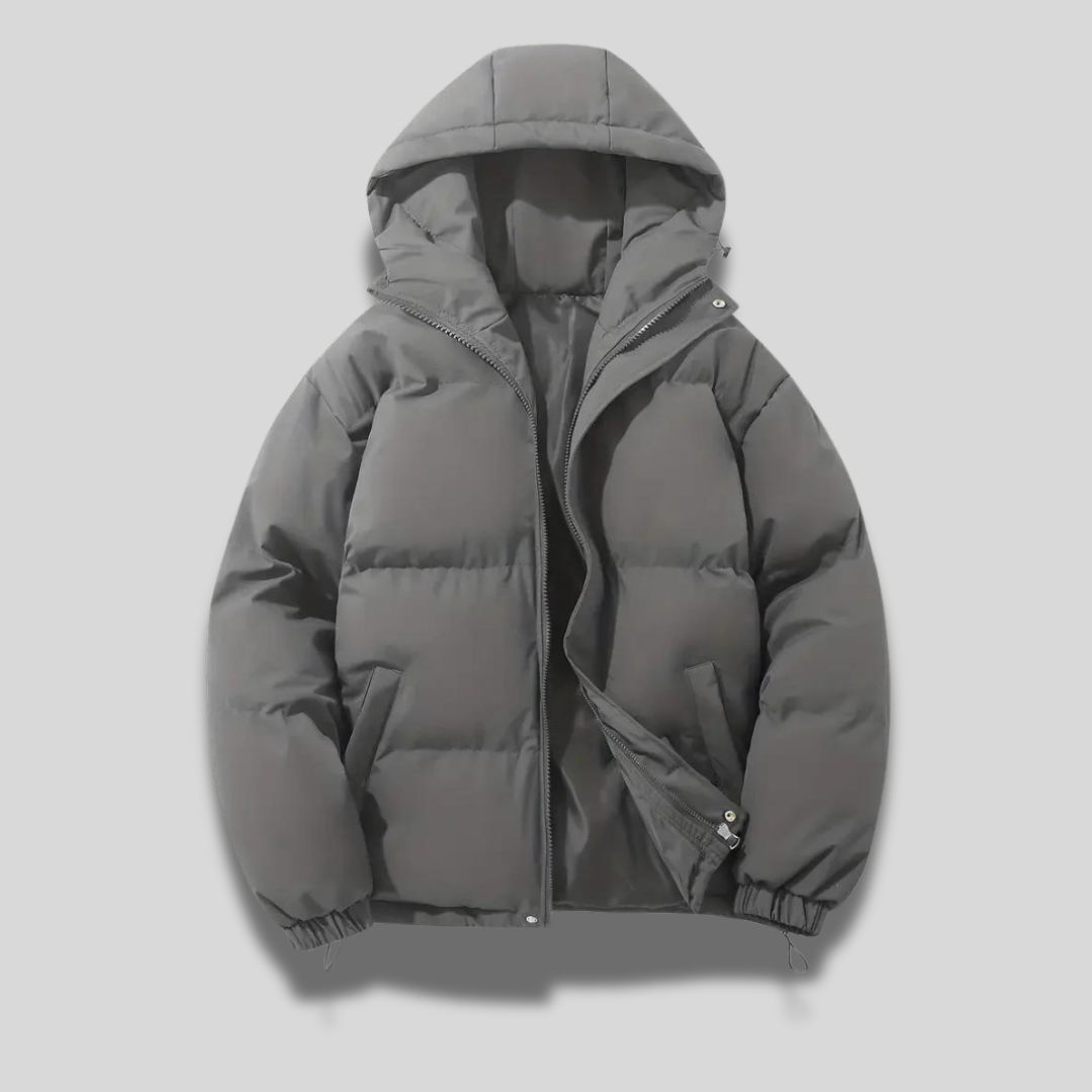 Bomberjacke Herren Leder Schwarz Modern