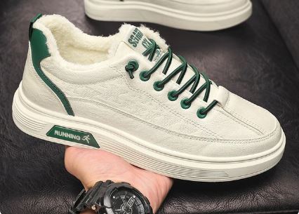Bequeme Turnschuhe Baumwolle Weiß Frauen - BerlinGlamour