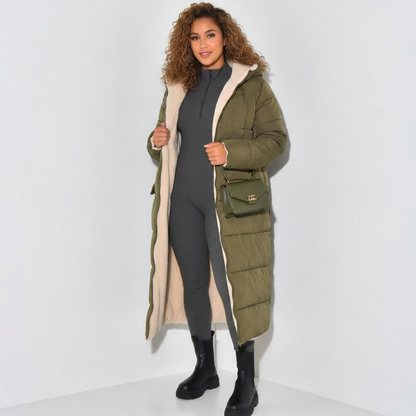 Wendbare Damenjacke Lang Teddyfutter Modern - BerlinGlamour