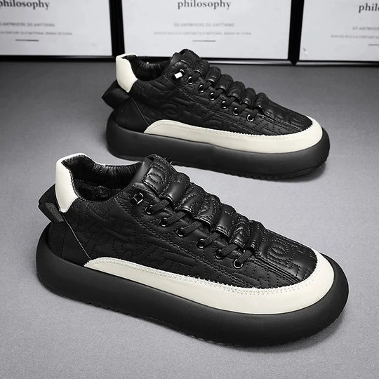 Herren Turnschuhe Sportlich Komfortabel Schwarz