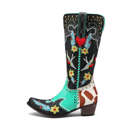 Damen Westernstiefel Stilvoll Einzigartig Heidi Style