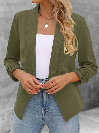 Stilvoller Damenblazer Offene Vorderseite Modern