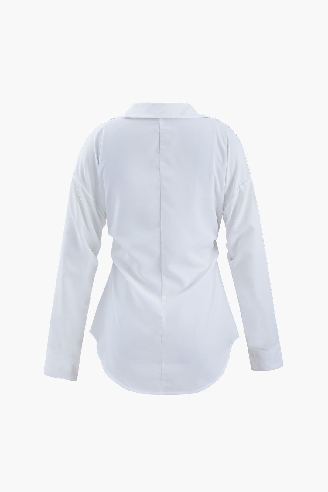 Weites Damenhemd Oversized Weiss Klassisch