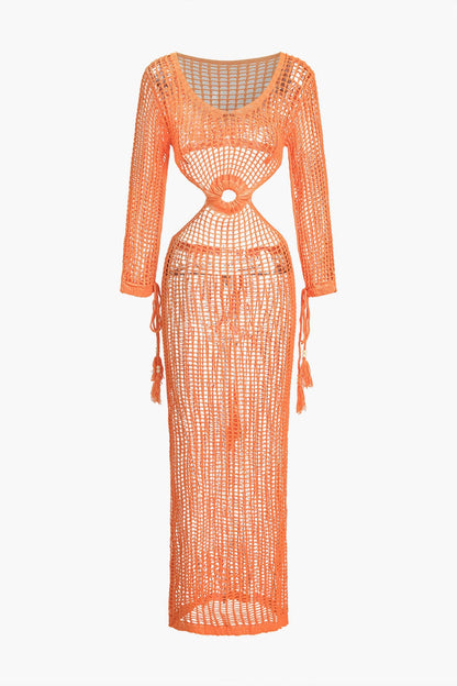 Sommerkleid Boho Strandkleid mit Cut-Outs Urlaubsoutfit - BerlinGlamour