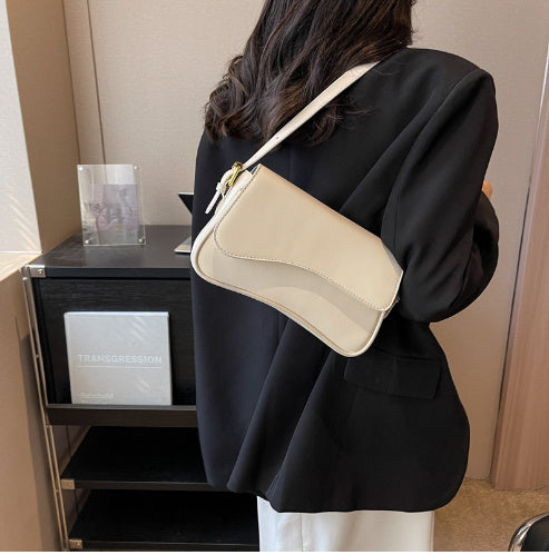 Kleine Damen Schultertasche Elegante Leder