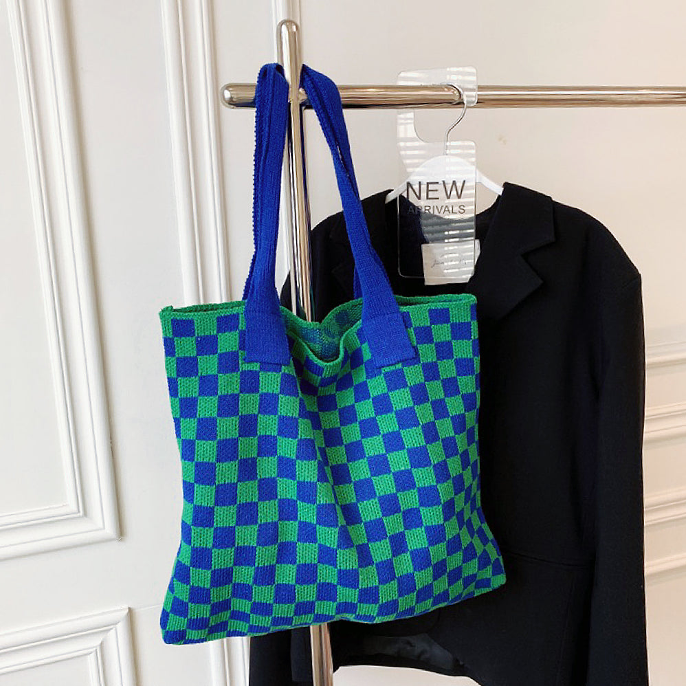 Stylische Strick-Tragetasche Damen