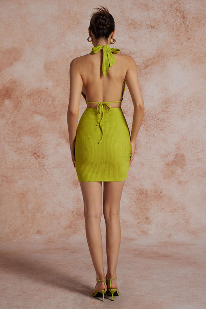 Sommer Minikleid Rückenfrei Sexy Partykleid Kurz