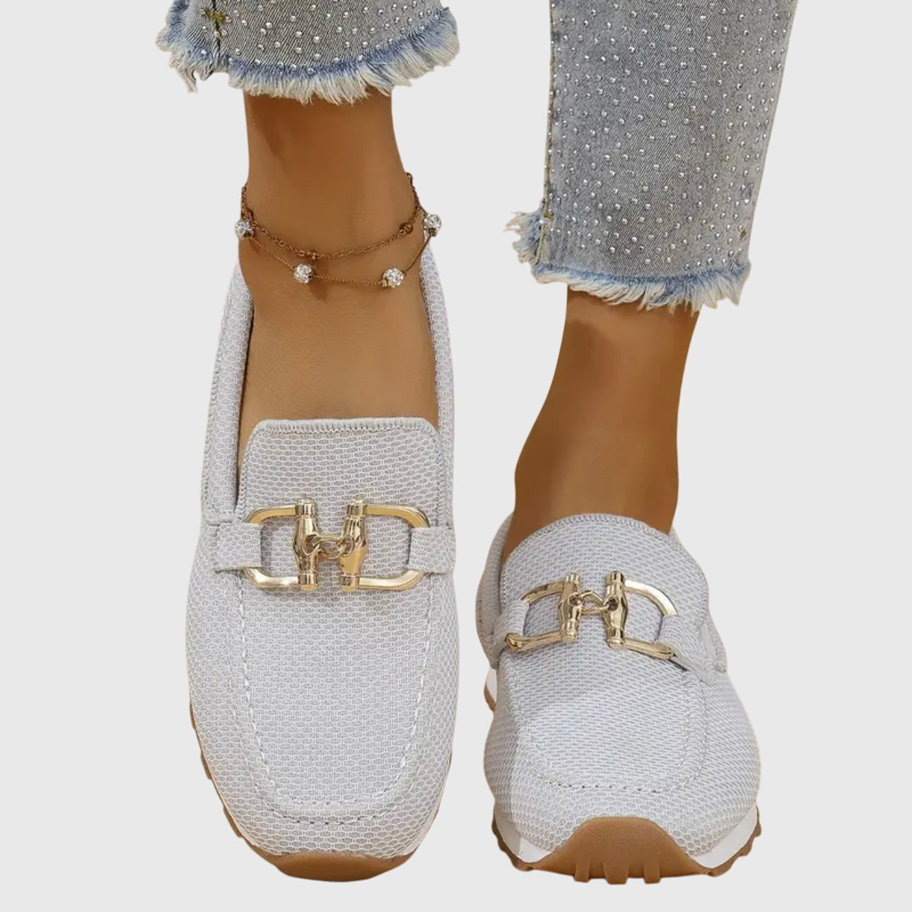 Damen Slip-On Loafer Schuhe Bequem Frühling