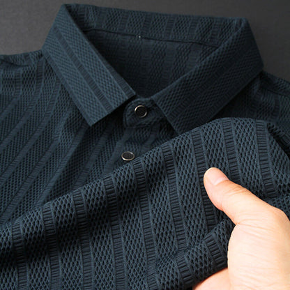 Seiden Poloshirt Herren Elegantes Premium-Qualität