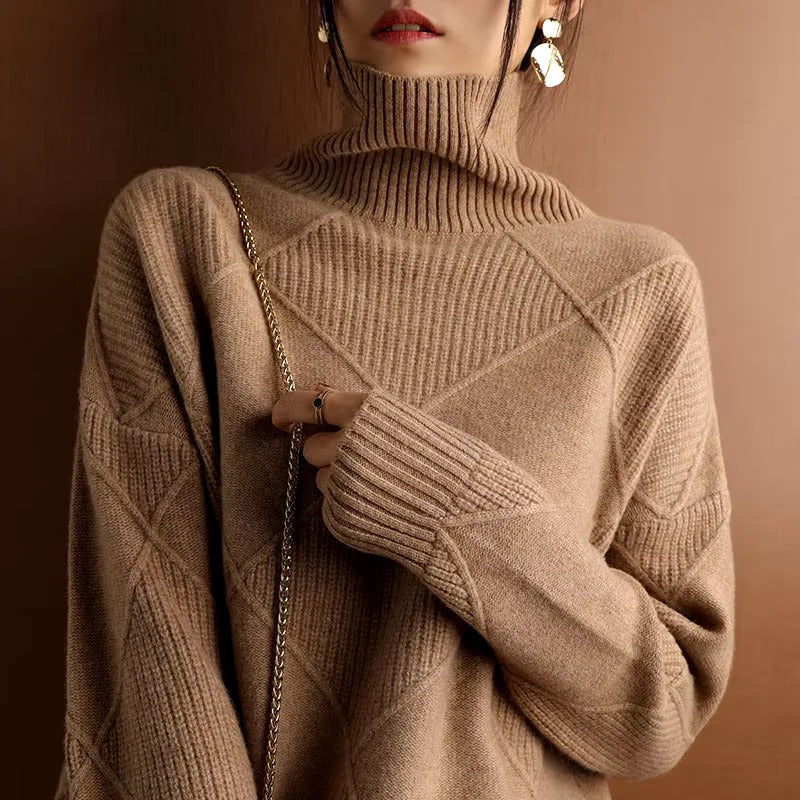 Weicher Rollkragenpullover Cashmere Warm Bequem - BerlinGlamour