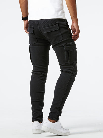 Herren Cargo Hose Stretch Elastisch Bequem
