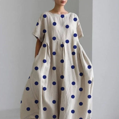 Baumwoll-Look Kleid mit 3D-Druck von BerlinGlamour