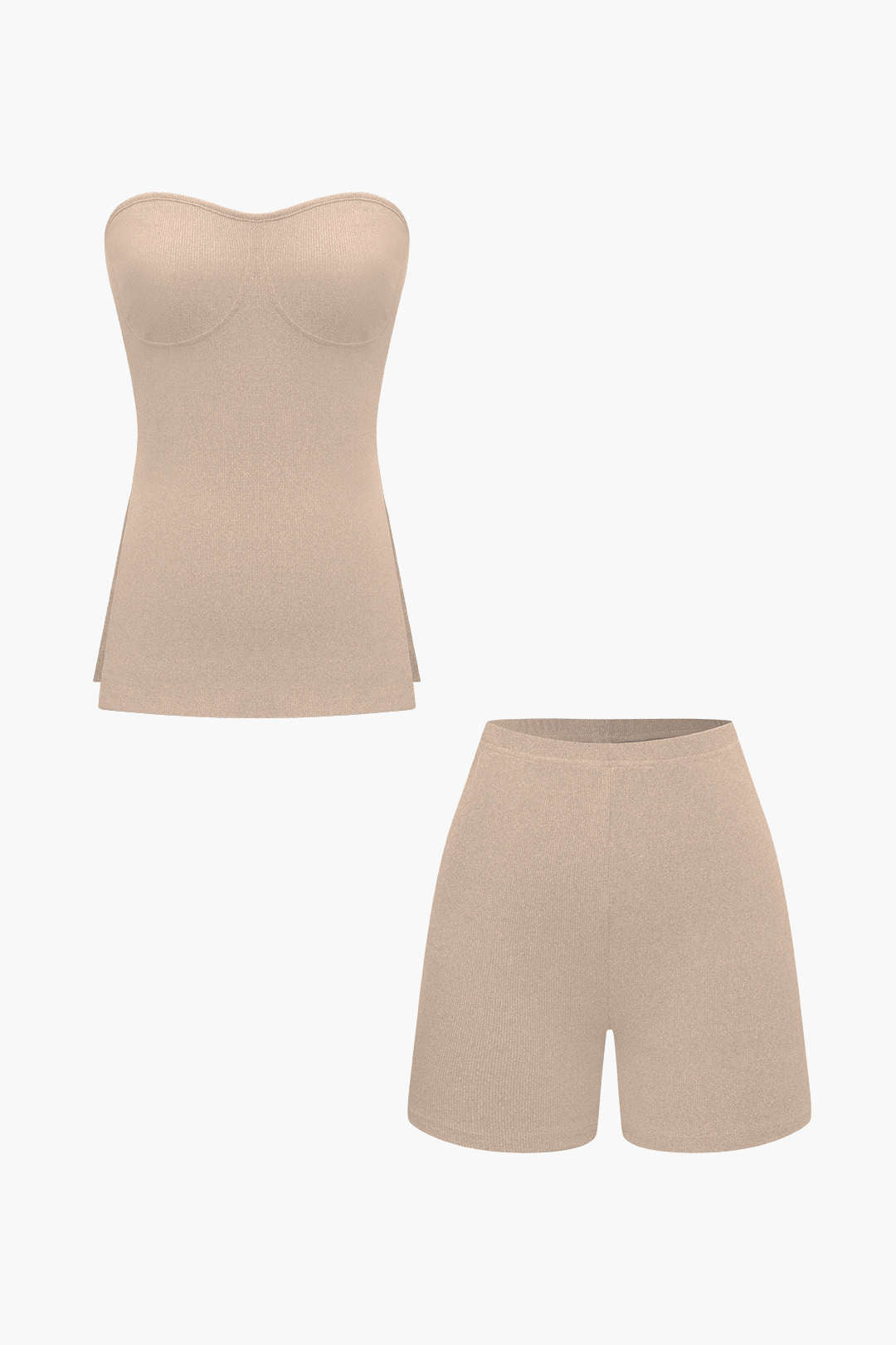 Elegantes Zweiteiler Set mit Bustier Top und Shorts Damen