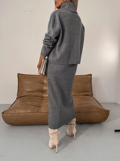 Damen Strickset Herbst Winter Warm