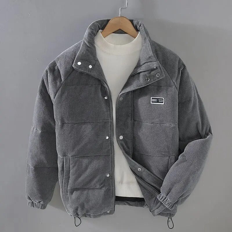 Herren Cordjacke Warm Winterjacke Outdoor