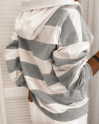 Lockere Damenhoodie Weich Strickdetails Bequem