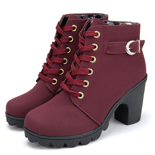 Stilvolle Damen Stiefel Elegante Hochhackig