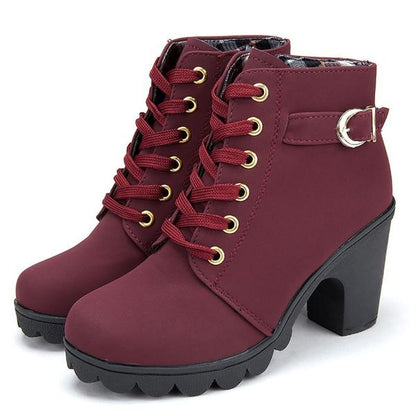 Stilvolle Damen Stiefel Elegante Hochhackig