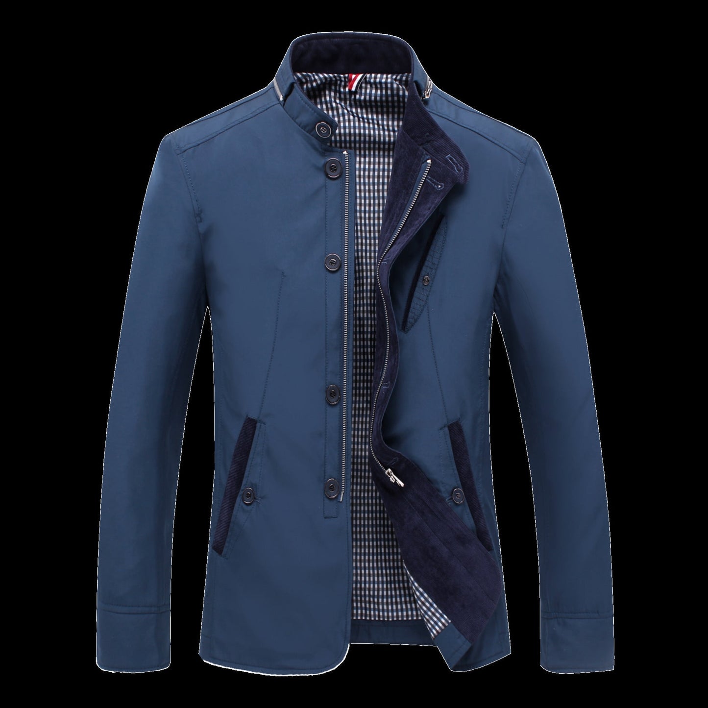 Herren Freizeitjacke Elegant mit Kontrastdetails Modern