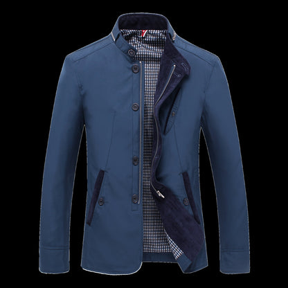 Herren Freizeitjacke Elegant mit Kontrastdetails Modern