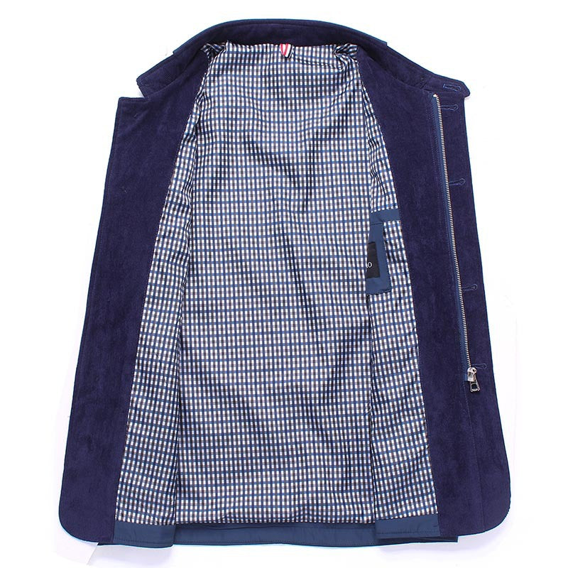 Herren Freizeitjacke Elegant mit Kontrastdetails Modern